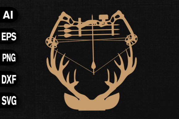Bow Hunting Deer Hunter Design: Graphics & T-Shirt Designs