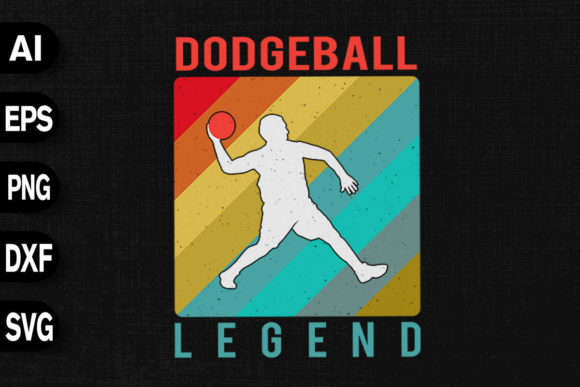 Dodgeball Legend Vintage: Graphics & T-Shirt Designs
