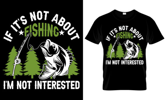 Fishing T-Shirt Design Template: Graphics Review
