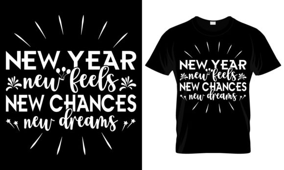Happy New Year Graphics: T-Shirt Designs for Publishers
