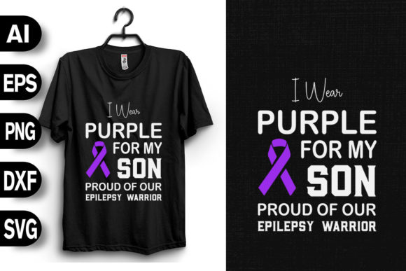 I Wear Purple for Son: Awareness Graphics & T-Shirt Designs