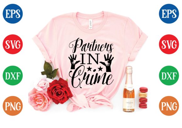 Partners in Crime SVG Design for Graphics & T-Shirts