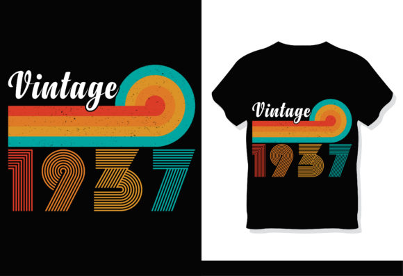 Retro Vintage 1937 Graphics & Print Templates Review