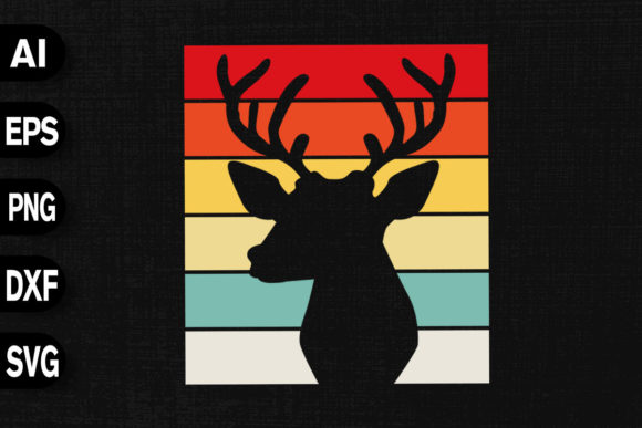 Vintage Deer Hunting Graphics for T-Shirt Designs